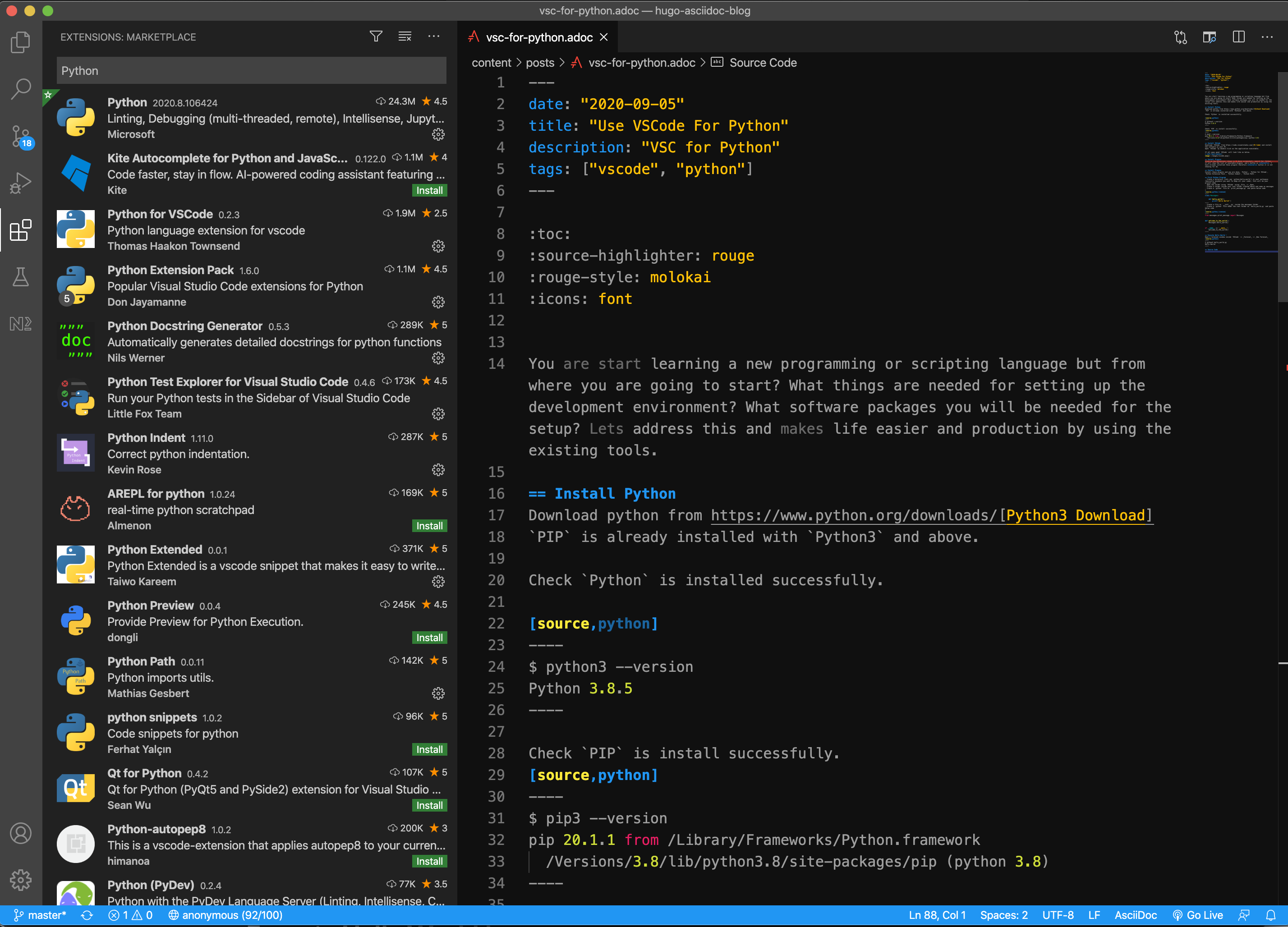 python plugins